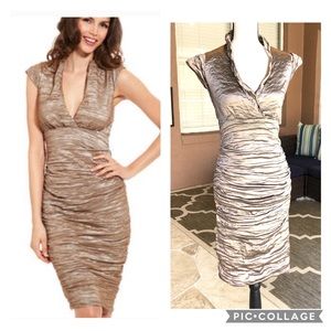 ✨HOST PICK✨ Nicole Miller Champagne metallic dress